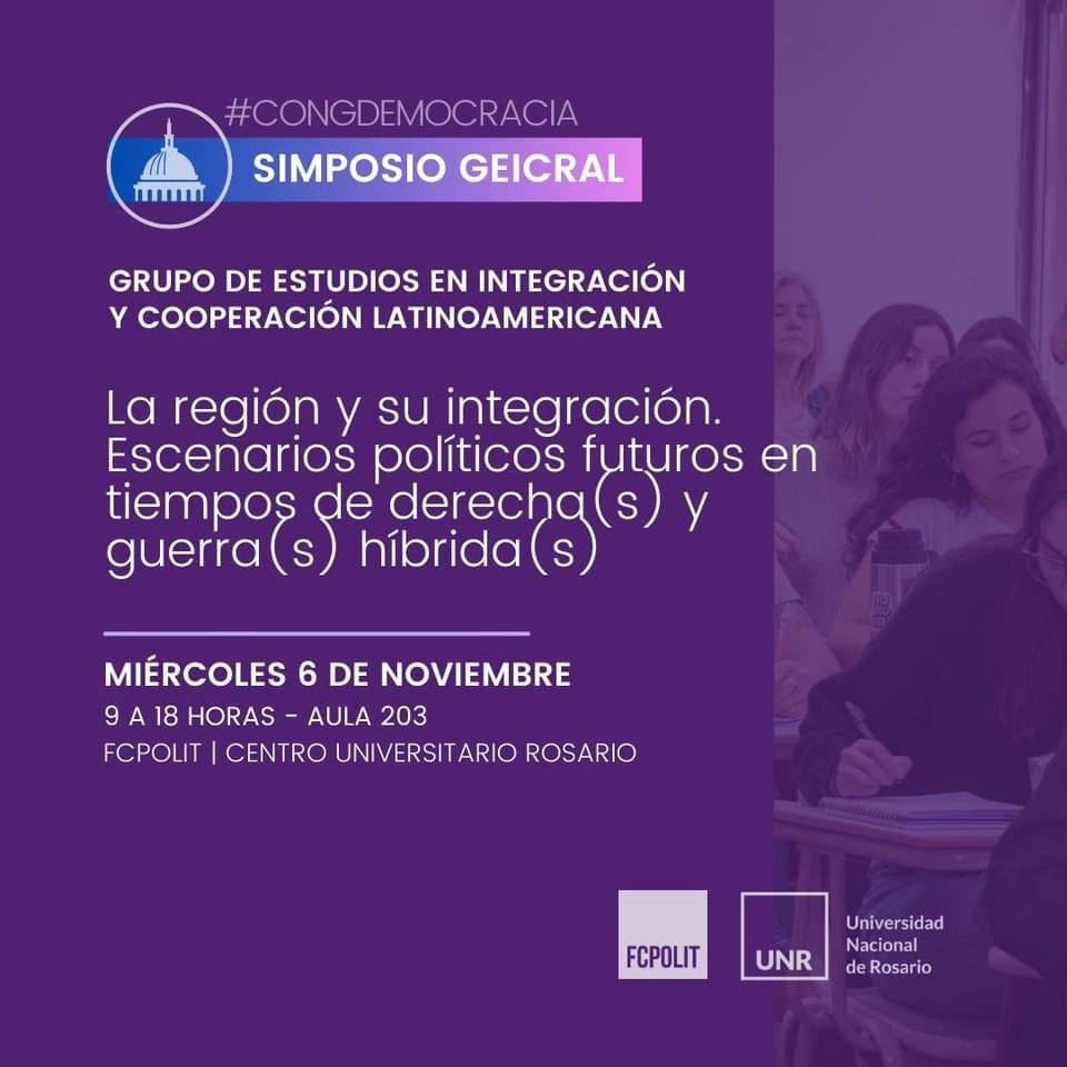 GEICRAL está presente en el Congreso de la Democracia, UNR, 2024 ...